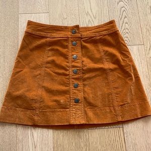 Madewell Suede Miniskirt